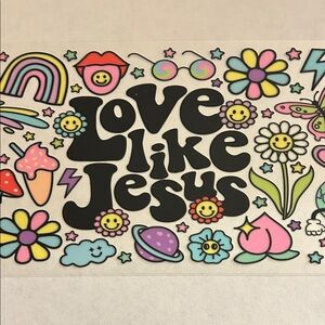Love Like Jesus Cup Decal